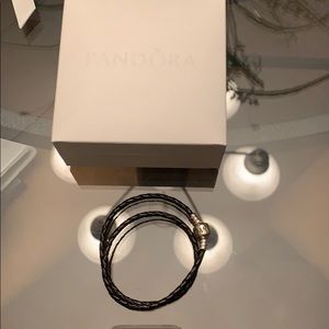 Pandora bracelet-black 35 cm-13.5 in. Brand new.